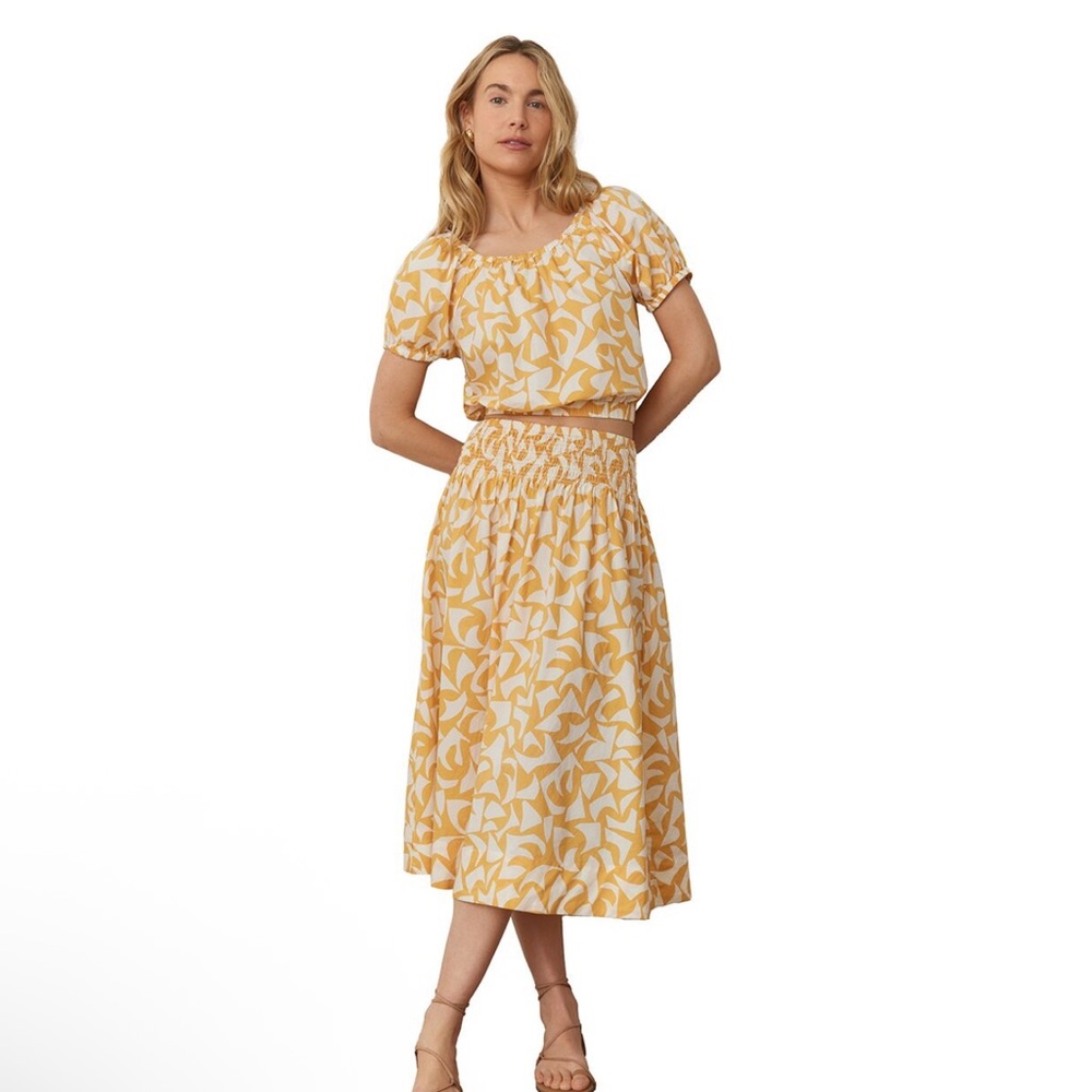 NWT Marine Layer Poplin Corinne Print Shirt